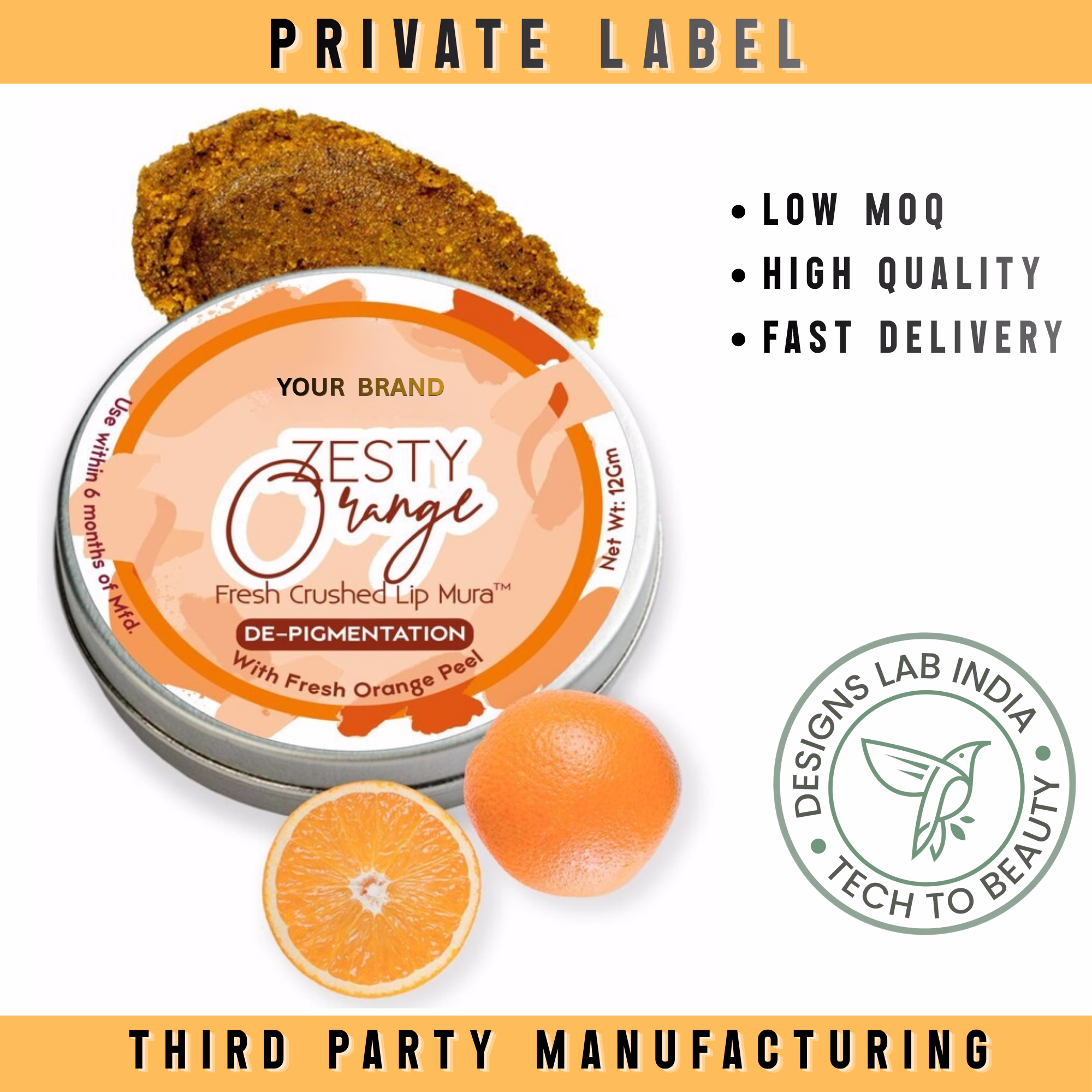Orange Citrus Lip Scrub